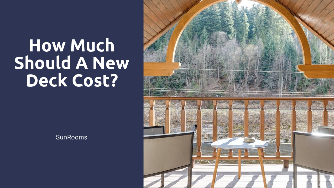 How much should a new deck cost?